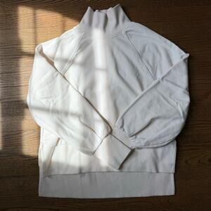 CALIA Cropped Mock Neck Box Crewneck Sweater Size XS